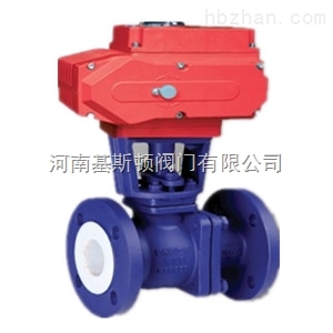Q941F46襯氟電動(dòng)球閥