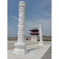 廠家供應【山東濟寧】青石華表、漢白玉華表、青石龍柱、漢白玉龍柱、芝麻白石柱