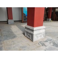 廠家供應：青石空心柱頂石、青石空心柱墩、青石實心柱墩、仿古柱墩
